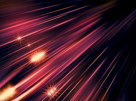 Abstract background computer-generated dark red image. Fractal background with stars, diagonal rays and folds. For banners, posters, web design, covers