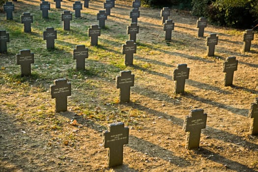 German cemetery of Yuste. In it are buried the german soldiers World War I and World War II that reached the Spanish coasts