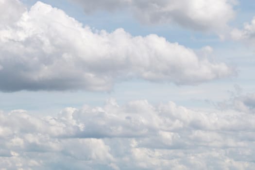 white clouds in blue sky