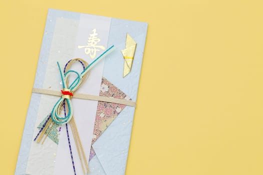 Traditional Japanese envelope for money gift
