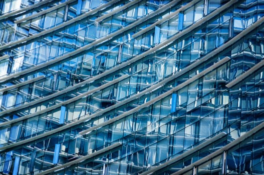 Abstract view of an office building in Mexico City