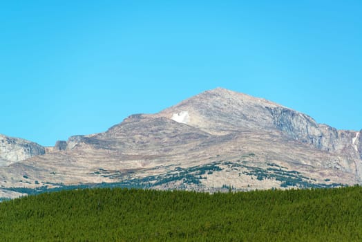 View of Darton Peak in the Bighorn National Forest in Wyoming