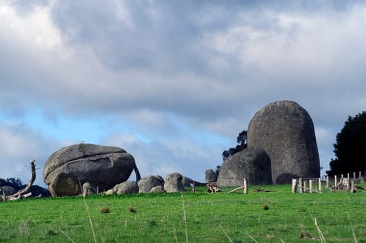 Country of the granite in Australia in Victoria