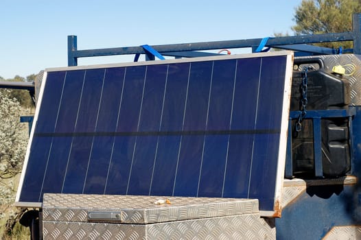 solar panel to produce its electricity in the Australian desert
