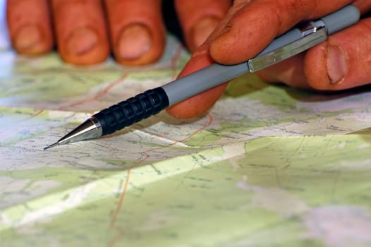 Preparation of the route before leaving on the tracks in the Australian outback