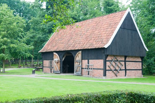 Nice picture of an old farm building