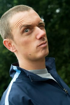 Strange coach looking funny at you.