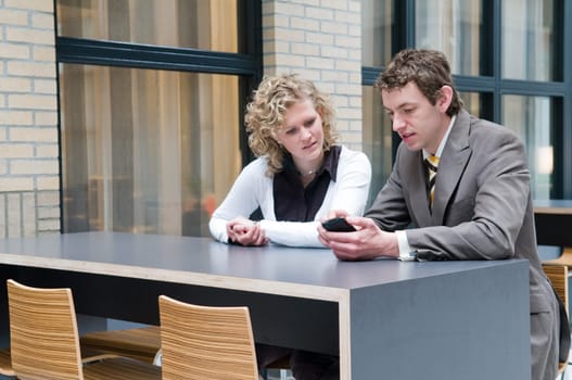 business people having a business meeting