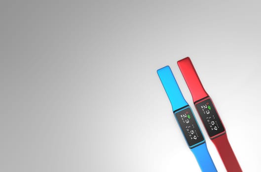 3d render Smart watch on white background