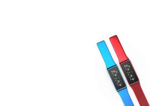3d render Smart watch on white background
