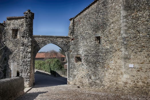Perouges is a Medieval Walled Town near Lyon in France