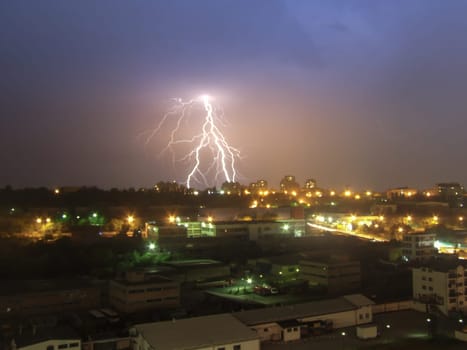 Electrical storm over Belgrade