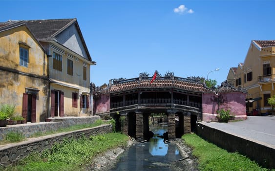 Japanese covered bridge in Hoi An, Vietnam.