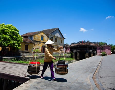 Japanese covered bridge in Hoi An, Vietnam.