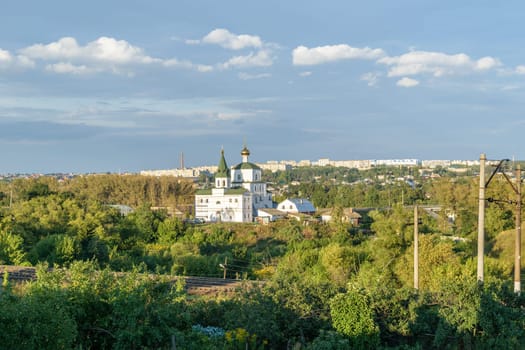 Mtsensk Orel Region, Russia - August 19, 2015: Summer panorama of the city of Mtsensk of Oryol Region of Russia