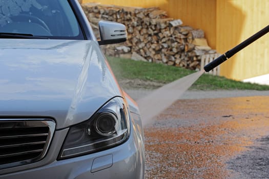 Car care - car washing in any season