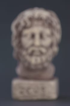 Face of the God Zeus intentionally blurred