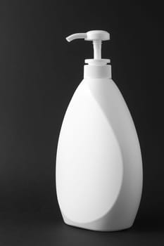 Container sanitary pipe isolated on a black background