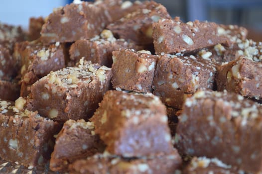 Homemade fudge candy made for the holiday.