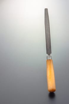 Tool for carpenters isolated on gray background