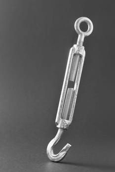 metal turnbuckles fastening of cables with steel rod