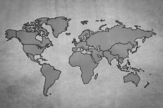 Antique of World MAP Design Concept