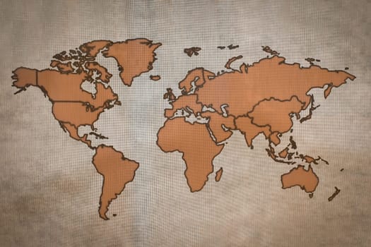 Antique of World MAP Design Concept