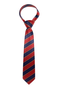 Silk necktie. 3d illustration isolated on white background