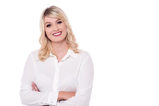 Beautiful business woman with a cute smile