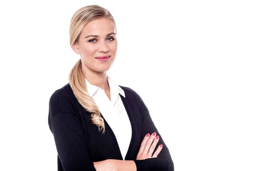 Confident corporate woman in formals