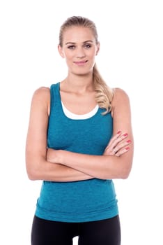 Confident health conscious woman