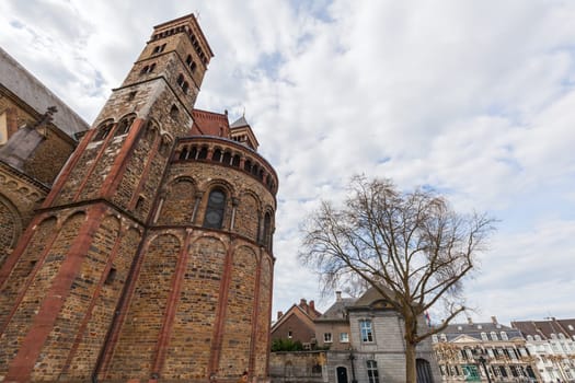Basilica of St. Servatius at Vrijthof Square in Maastricht, Netherlands