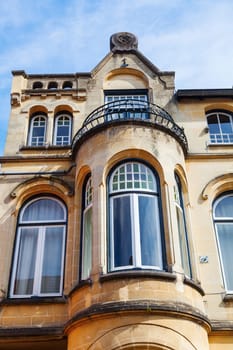 historical building with bay window in Valkenburg aan de Geul, The Netherlands