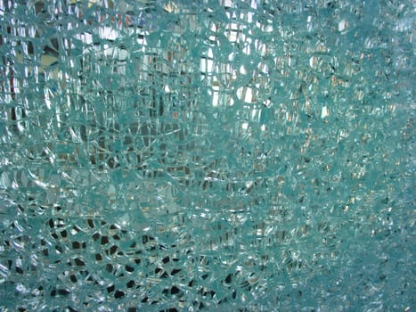 Broken glass and broken disc