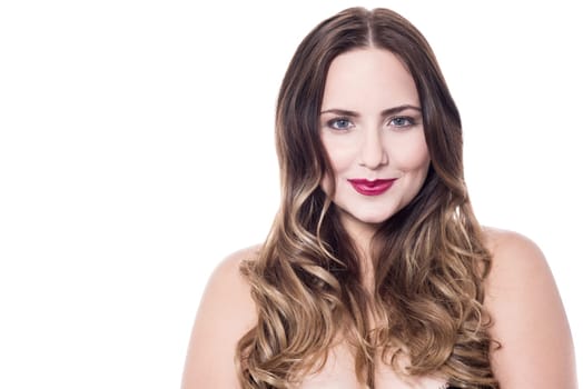 Beautiful woman. Clean and healthy skin.