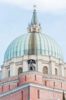 The architecture of the Church War Memorial in Udine Italy