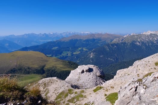 Groedner Valley in the Dolomites - Val Gardena in Alps,Dolomites