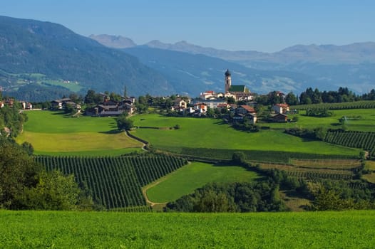 Voels am Schlern in the Dolomites - Voels am Schlern in italian Dolomites
