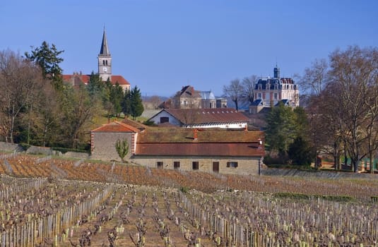 the place Rully in Burgundy,France - village Rully in Burgundy,France