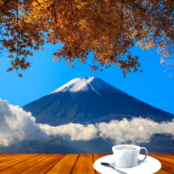 The beautiful landscape with nice background color