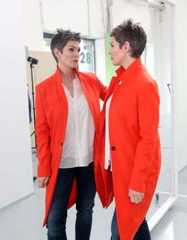 Cheryl Shepard . ARD-Telenovela " Red Roses "" Photocall at the Briese Studio Hamburg on 18.04.2016"