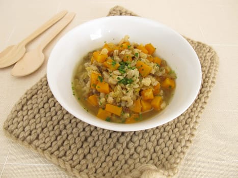 Stew with barley and lentils