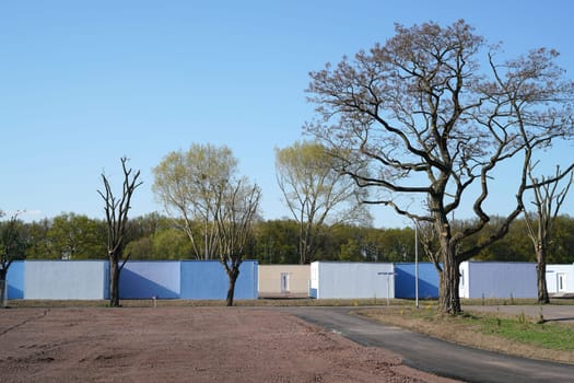 Refugee shelters on the outskirts of the city of Magdeburg