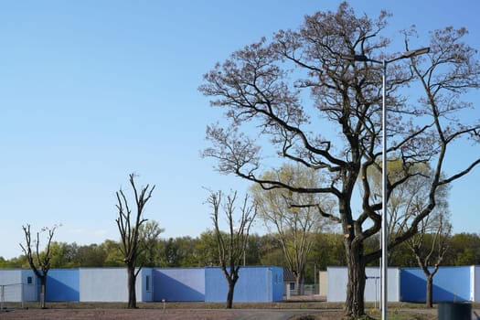 Refugee shelters on the outskirts of the city of Magdeburg
