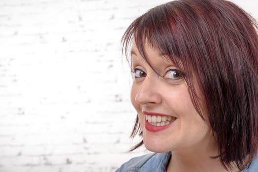 Portrait of an attractive fashionable young  woman