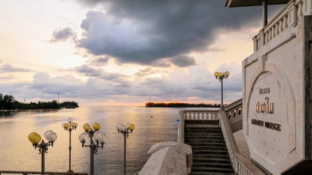 Viewpoint Andaman Sea at sunset from Sarasin Bridge in Phuket Province, Thailand, 16