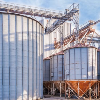 Storage facility cereals and production of biogas  silos and drying towers