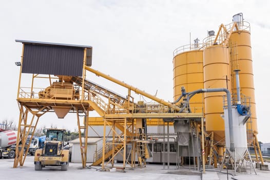 Plant for the production of the beton