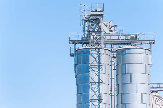 Storage facility cereals and production of biogas  silos and drying towers