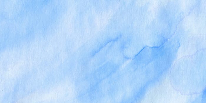 Blue sky watercolor artistic background, illustration made in vector.